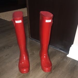 Red Hunter Rain Boots